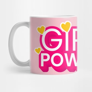 Girl Power Text Design Mug